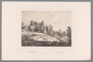 Gezicht op de heuvel Batu Medjah in Ambon