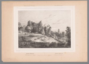Gezicht op de heuvel Batu Medjah in Ambon