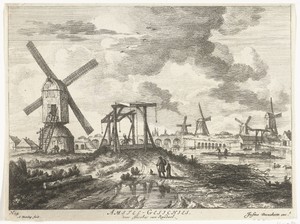 Gezicht op de Hogesluis vanaf de Utrechtse zijde