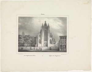 Gezicht op de Hooglandse Kerk in Leiden