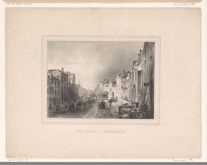 Gezicht op de Hoogstraat te Brussel