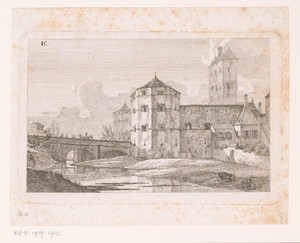 Gezicht op de Isartor poort te München