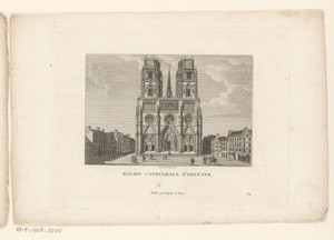 Gezicht op de Kathedraal van Orléans