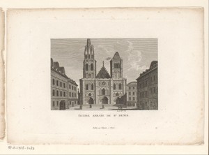 Gezicht op de Kathedraal van Saint-Denis