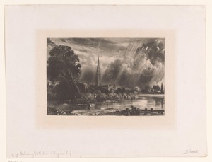 Gezicht op de kathedraal van Salisbury