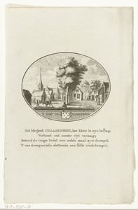Gezicht op de Keizersdijk in het dorp Cillaarshoek