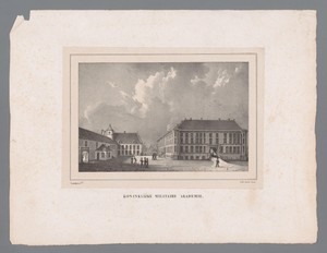 Gezicht op de Koninklijke Militaire Academie in Breda