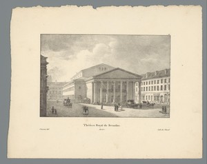 Gezicht op de Koninklijke Muntschouwburg te Brussel
