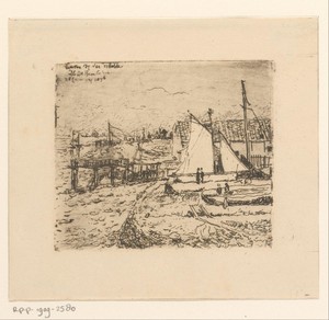 Gezicht op de linker Schelde-oever