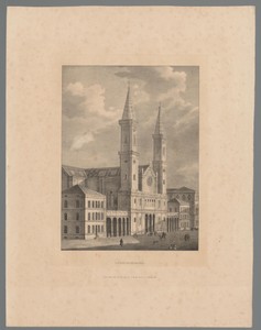 Gezicht op de Ludwigskirche te München