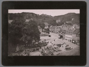 Gezicht op de markt van Eisenach