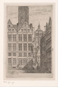 Gezicht op de meubelmakerij van Pieter-Jozef Linnig in Antwerpen