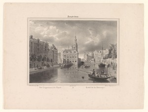 Gezicht op de Munttoren en logement De Munt