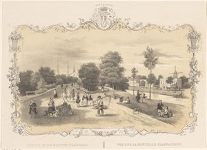 Gezicht op de Nieuwe Plantage in Rotterdam