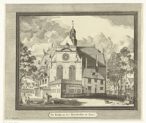 Gezicht op de Noorderkerk te Amsterdam