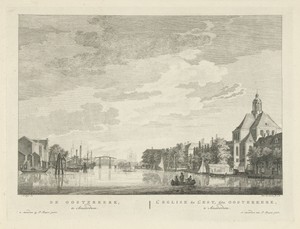 Gezicht op de Oosterkerk te Amsterdam