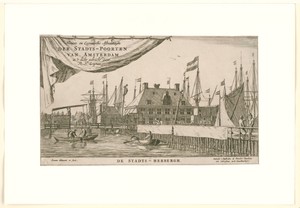 Gezicht op de Oude Stadsherberg te Amsterdam