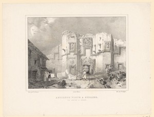 Gezicht op de oude toegangspoort in Stirling