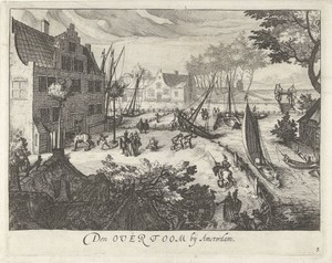 Gezicht op de Overtoom bij Amsterdam