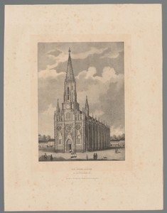 Gezicht op de Pfarr-Kirche in München