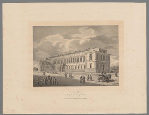 Gezicht op de Pinakothek in München