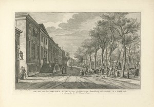 Gezicht op de Prinsessegracht te Den Haag