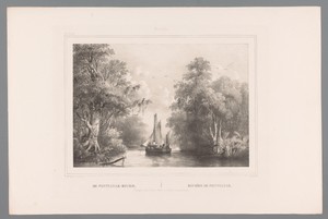 Gezicht op de rivier in Pontianak