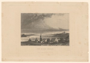 Gezicht op de rivier Lindsay, mogelijk in Canada