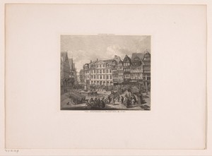 Gezicht op de Römerberg in Frankfurt am Main