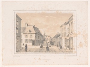Gezicht op de Rue du Couvent te Geraardsbergen