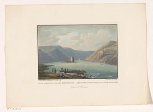 Gezicht op de ruïne van Ehrenfels en de Mäuseturm