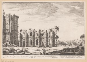 Gezicht op de ruïne van het kasteel van Bicêtre