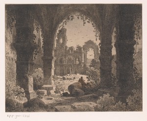 Gezicht op de ruïne van kasteel Kenilworth