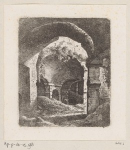 Gezicht op de ruïnes van het Colosseum