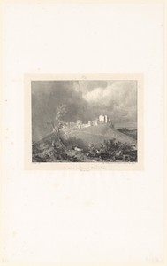 Gezicht op de ruïnes van het kasteel van Arlay
