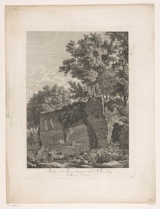 Gezicht op de ruïnes van Villa Cassius