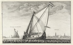 Gezicht op de Schelde bij Antwerpen