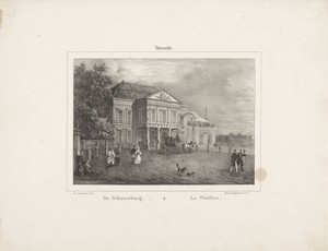 Gezicht op de schouwburg in Utrecht