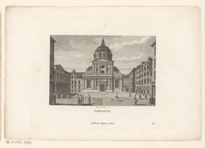 Gezicht op de Sorbonne te Parijs