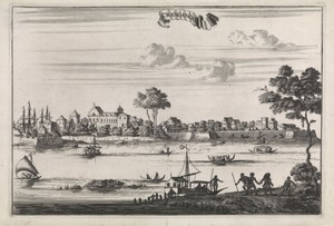 Gezicht op de stad Cranganoor