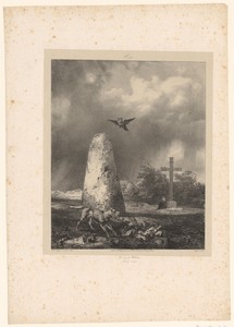 Gezicht op de steen van Vaivre
