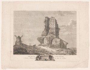 Gezicht op de Tour Magne te Nîmes