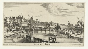 Gezicht op de Tweede Regulierspoort te Amsterdam