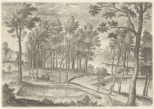 Gezicht op de vijvers van Ter Kameren
