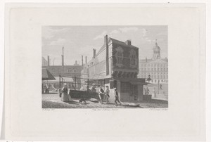Gezicht op de Vismarkt te Amsterdam