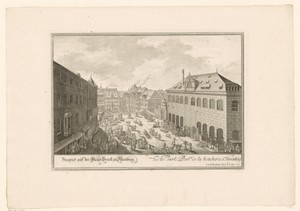 Gezicht op de Vleesbrug in Neurenberg