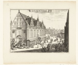Gezicht op de Vleeshal te Haarlem