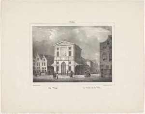 Gezicht op de Waag in Leiden