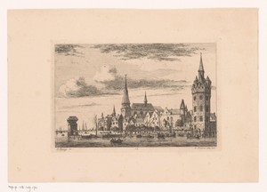 Gezicht op de werf in Antwerpen