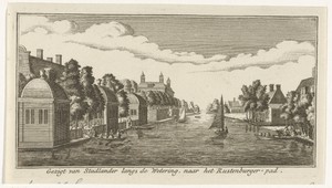Gezicht op de wetering bij het Rustenburgerpad
